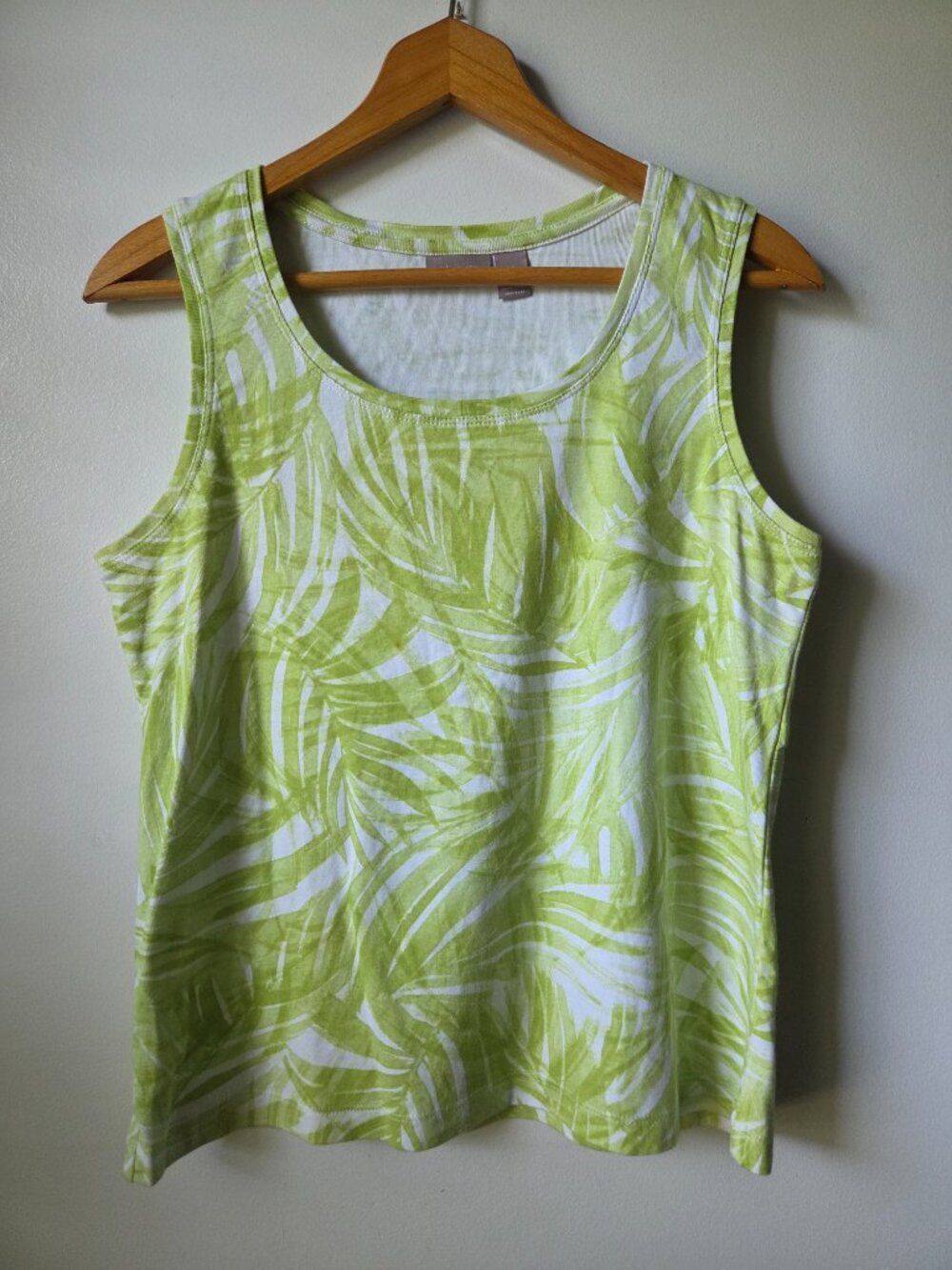 EUC CHICO'S FOLIAGE TANK TOP SIZE 2 / WOMENS LARGE